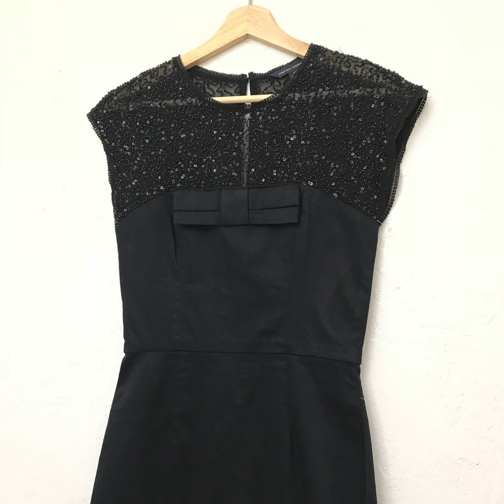 🆕 French Connection Beaded black dress - Picture 2 of 8